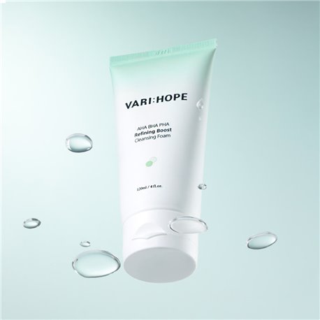 Verihope Pore Foam Cleansing 120ml AHA BHA PHA Sebum Exfoliation Fine Dust Deep Cleansing Foam Cleanser