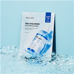 Wellage Real Hyaluronic Blue Ampoule Mask 1 Sheet