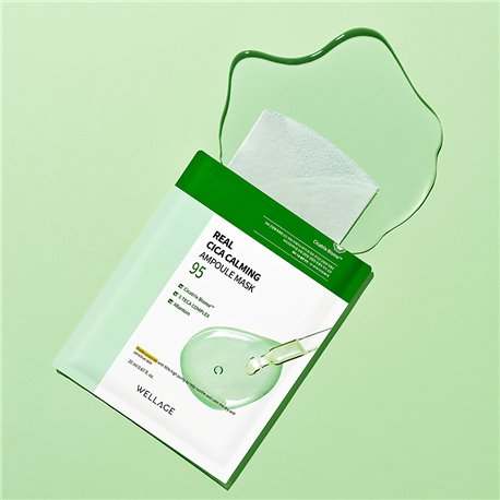 Wellage Real Cica Calming Ampoule Mask 1 Sheet