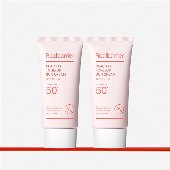 Real Barrier Peach Fit Tone Up Sun Cream SPF 50 50ml, 2ea