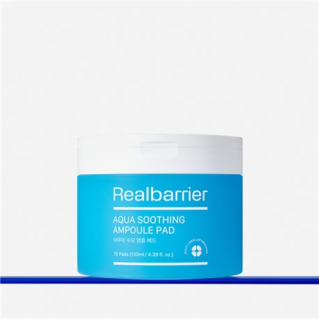 Real Barrier Aqua Soothing Ampoule Pad 130ml 70 sheets