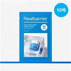 [Real Barrier] Aqua Soothing Cream Mask 10 sheets