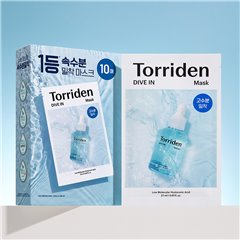 Torriden Dive-in Low Molecular Hyaluronic Acid Mask Pack 10 sheets