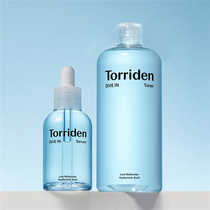 Torriden Dive-in Low Molecular Hyaluronic Acid Serum 50ml Toner 300ml