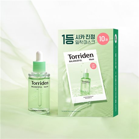 Torriden Balanced Cica Calming Serum 50ml Balanced Cica Mask 10 sheets